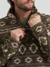 Wrangler Men's Hay Away Sherpa Quarter-Zip Pullover 112382936
