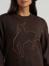 Wrangler Ladies Canyon Sweater Brown 112383026