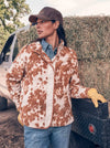 Wrangler Ladies Hay Away Big Sky Sherpa Snap Jacket 112383036