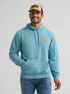 Wrangler Mens Legends Back Graphic Adriatic Blue Hoodie-112383953