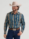 Wrangler Men's Checotah Long Sleeve Western Snap Shirt High Desert 112384297