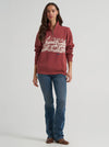 Wrangler Ladies Wild West Pullover Rose 112385419
