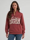 Wrangler Ladies Wild West Pullover Rose 112385419