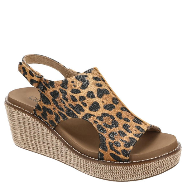 Corkys Carley Studded Slingback Wedge Sandals - Leopard - 30-5316-LEOP-Q