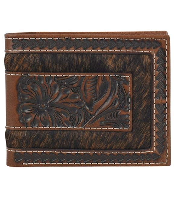 Justin Wallet Genuine Leather Hair on Bifold Wallet-24010138W2