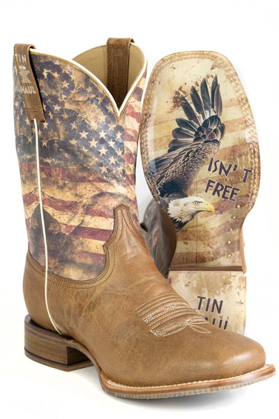 Tin Haul Men's Freedom Stars and Stripes Boots-14-020-0102-5075