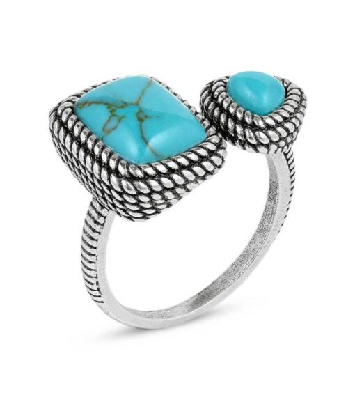 Montana Silversmiths Split Decision Turquoise Ring RG5776