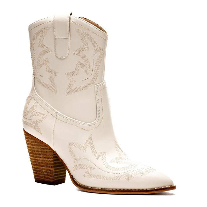 Corkys Footwear Women's Plus One White Bootie - 80-0237-WHTE-Q