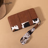 Wrangler Cow Brown Print Wallet-WG102-W006BR