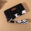 Wrangler Cow Black Print Wallet-WG102-W006BK
