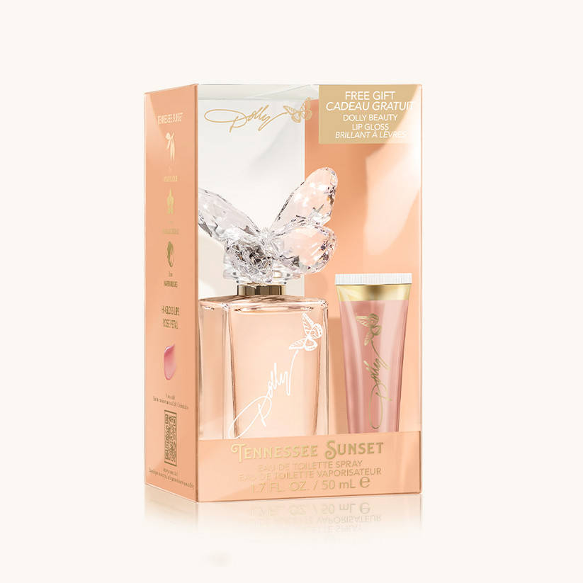 Roper Ladies Dolly Parton Scent Tennessee Sunset with Full Lip Gloss