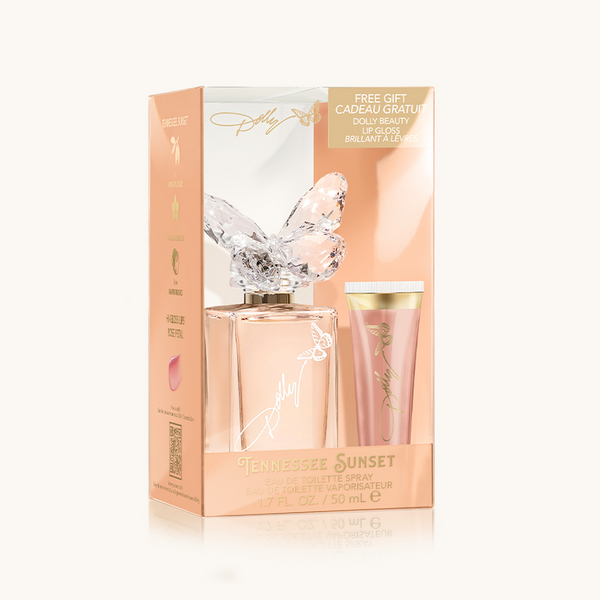 Roper Ladies Dolly Parton Scent Tennessee Sunset with Full Lip Gloss