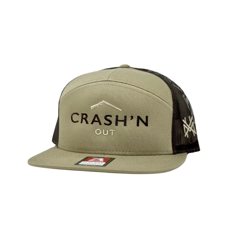 Mad Hatter Co. Crash'n Out Trucker Hat - Khaki/Coffee - MHCCRASH'N