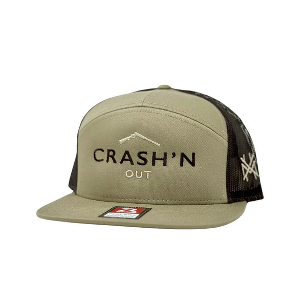 Mad Hatter Co. Crash'n Out Trucker Hat - Khaki/Coffee - MHCCRASH'N
