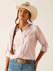 Ariat Ladies VentTEK Stretch Shirt Pink Boa 10048856