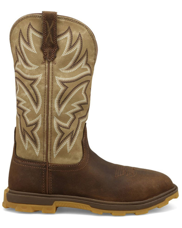 Twisted X Women's 11' UltraLite X™ Nano Toe Work Boot - Bison & Pear - WULN002