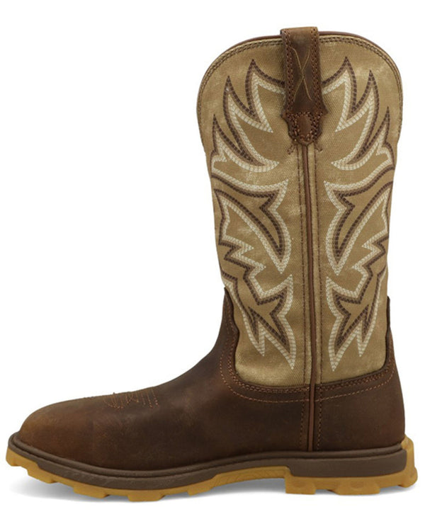 Twisted X Women's 11' UltraLite X™ Nano Toe Work Boot - Bison & Pear - WULN002