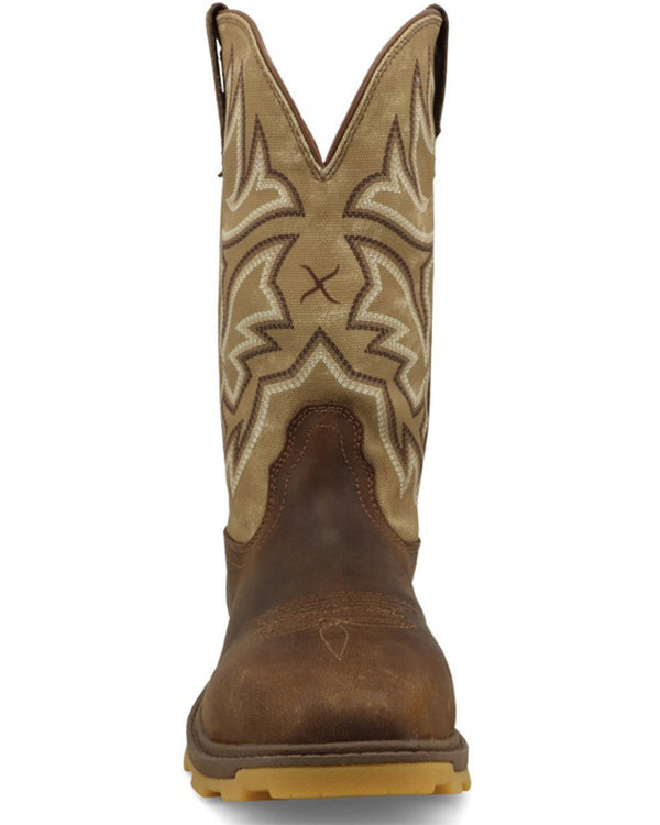 Twisted X Women's 11' UltraLite X™ Nano Toe Work Boot - Bison & Pear - WULN002