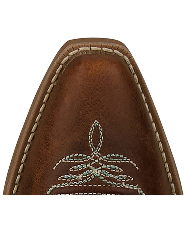 Justin Kids Whinny Cognac Ivory Water Buffalo Boots-JK2794