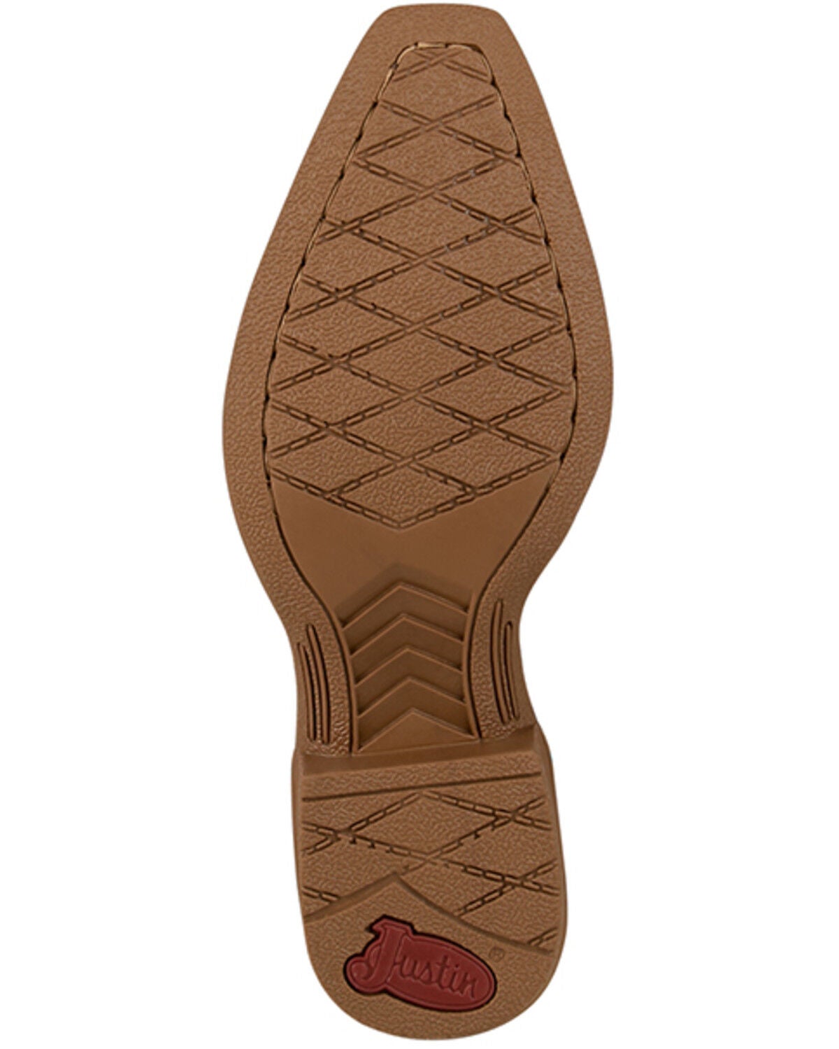 Justin Kids Whinny Cognac Ivory Water Buffalo Boots-JK2794