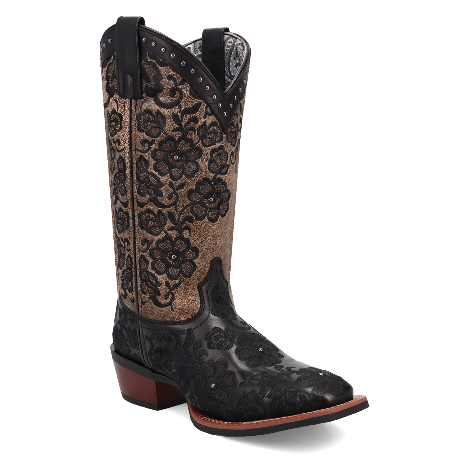 Laredo Ladies Flora Leather Boot - Black - 20019