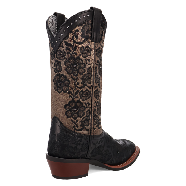 Laredo Ladies Flora Leather Boot - Black - 20019