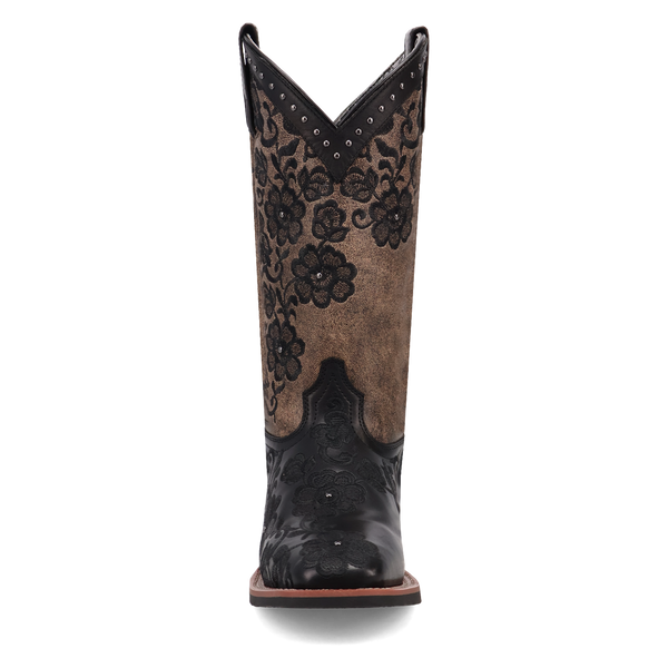 Laredo Ladies Flora Leather Boot - Black - 20019