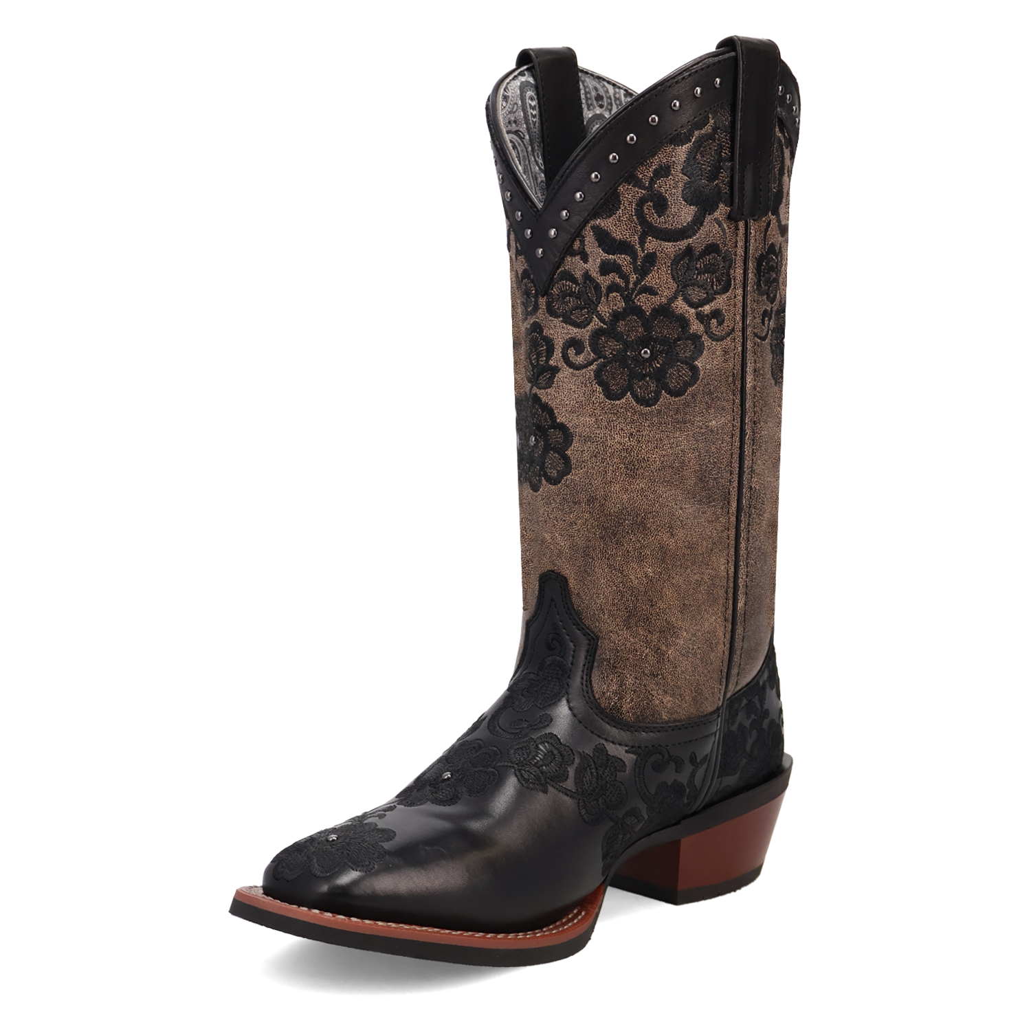 Laredo Ladies Flora Leather Boot - Black - 20019