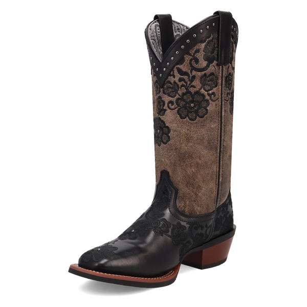Laredo Ladies Flora Leather Boot - Black - 20019