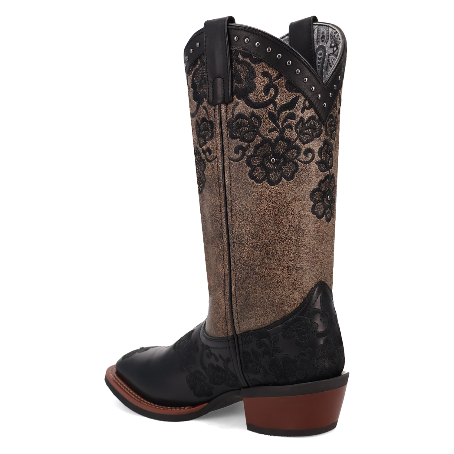 Laredo Ladies Flora Leather Boot - Black - 20019
