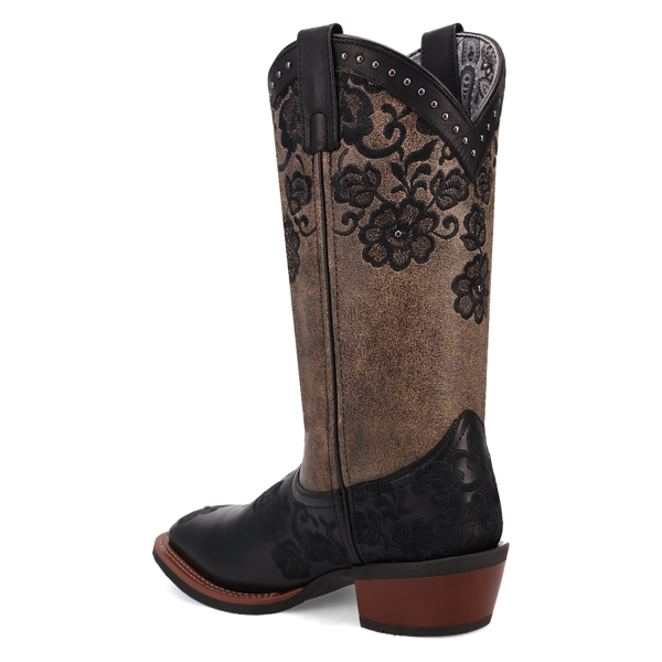 Laredo Ladies Flora Leather Boot - Black - 20019