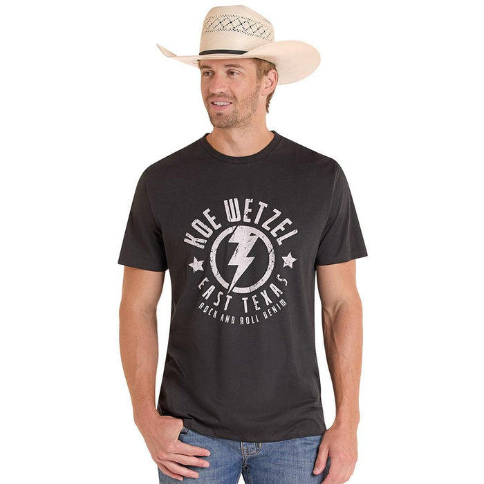 Rock & Roll Denim Koe Wetzel Black Logo Tee Shirt - BU21T09157