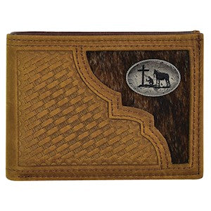Buckle-Down Men's Buffalo Plaid Bifold Wallet - Vegan Leather, 5 Card Slots, ID Window
