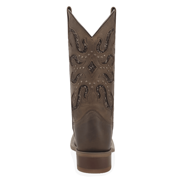 Laredo Ladies Lonestar Lace Brown Cowboy Boot - 2034