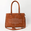 American Darling Large Suede Tote Tan in color with Concealed Carry area ADBG1553C