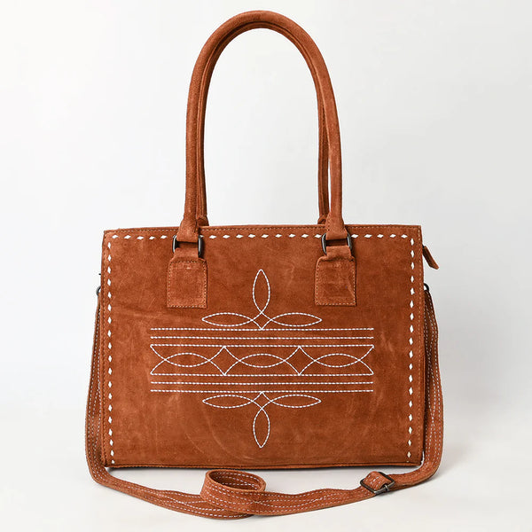 American Darling Large Suede Tote Tan in color with Concealed Carry area ADBG1553C