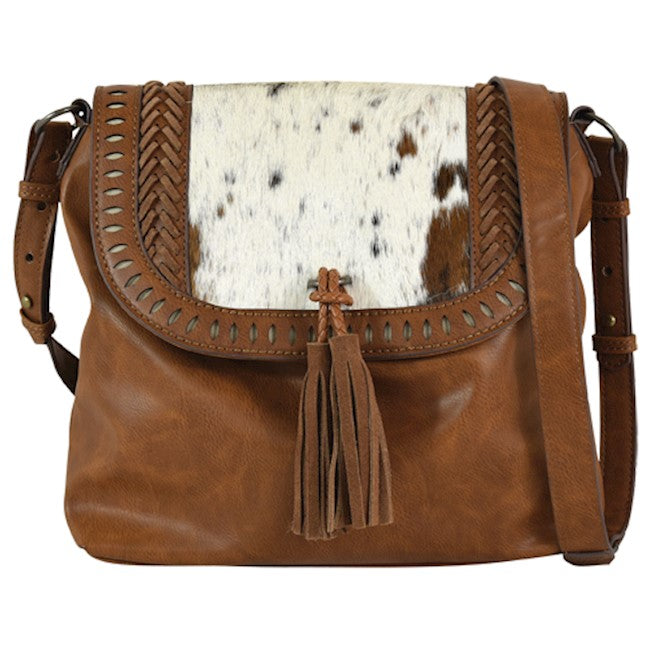 Trenditions  CATCHFLY CROSSBODY CHESTNUT WITH HAIR ON 22091527