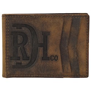 Trenditions RED DIRT HAT CO MENS BIFOLD CARD CASE W/MAGNETIC CLIP DISTRESSED FINISH 22228880W3