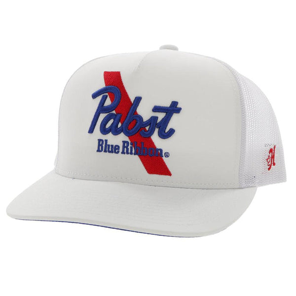 Hooey "Pabst Blue Ribbon" White Cap 2275T-WH