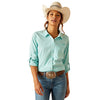 Ariat Ladies VentTEK Stretch Long Sleeve Shirt Baltic Check 10048857