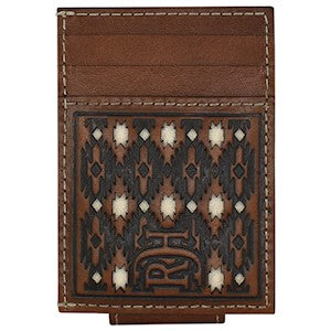 Trenditions RED DIRT HAT CO CARD WALLET W/ MAGNETIC CLIP EMBOSSED AND IVORY INLAY 23225875M9