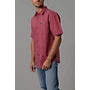 Kimes Ranch Men's "MC Cooper" Short Sleeve Dress Shirt - Red - MCCooperRed