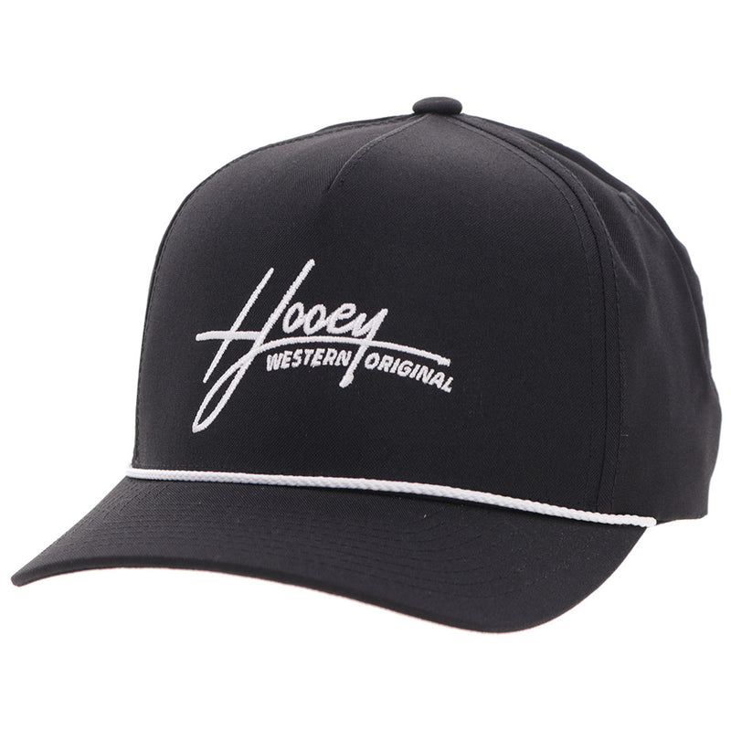 Hooey Mark Out Black and White Ball Cap-2601T-BK