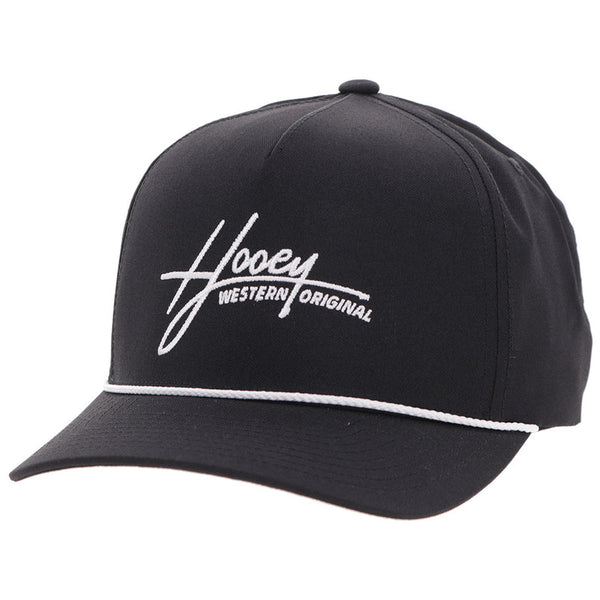 Hooey Mark Out Black and White Ball Cap-2601T-BK