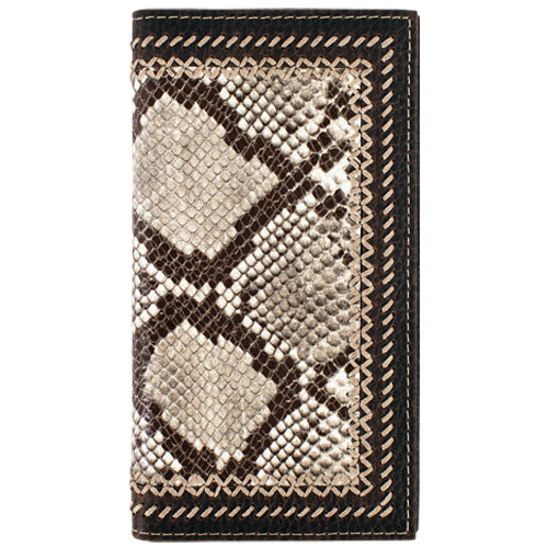 Justin Genuine Leather Rodeo Wallet Python Print - 2610415666