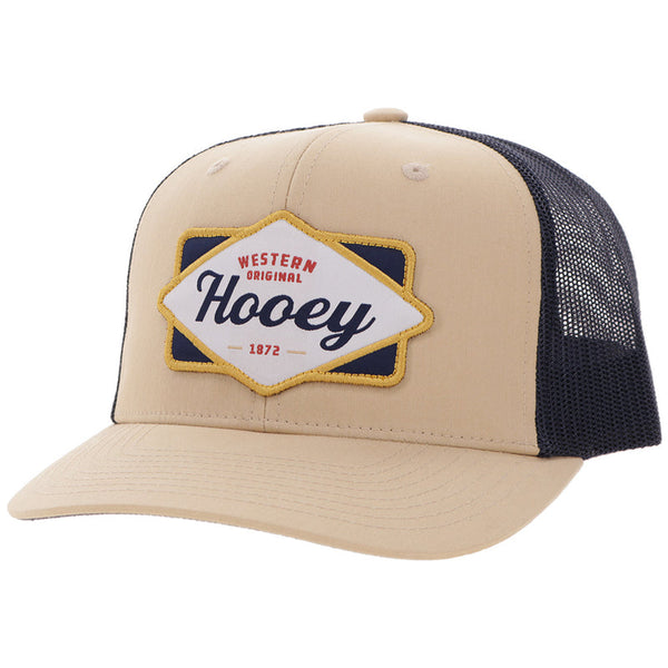 Hooey Diamond Tan and Navy Ball Cap-2622T-TNNV