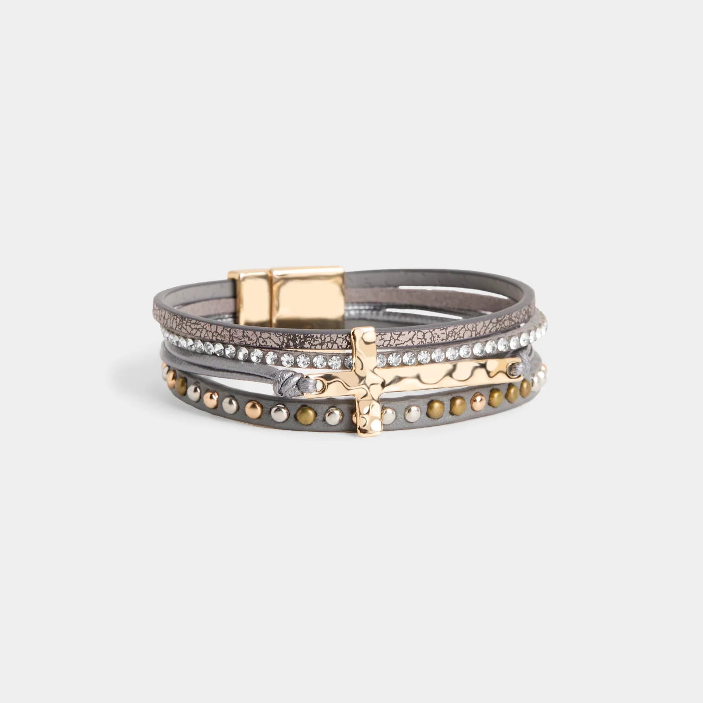 Coco + Carmen Halleluiah Magnetic Grey Bracelet 2645320A