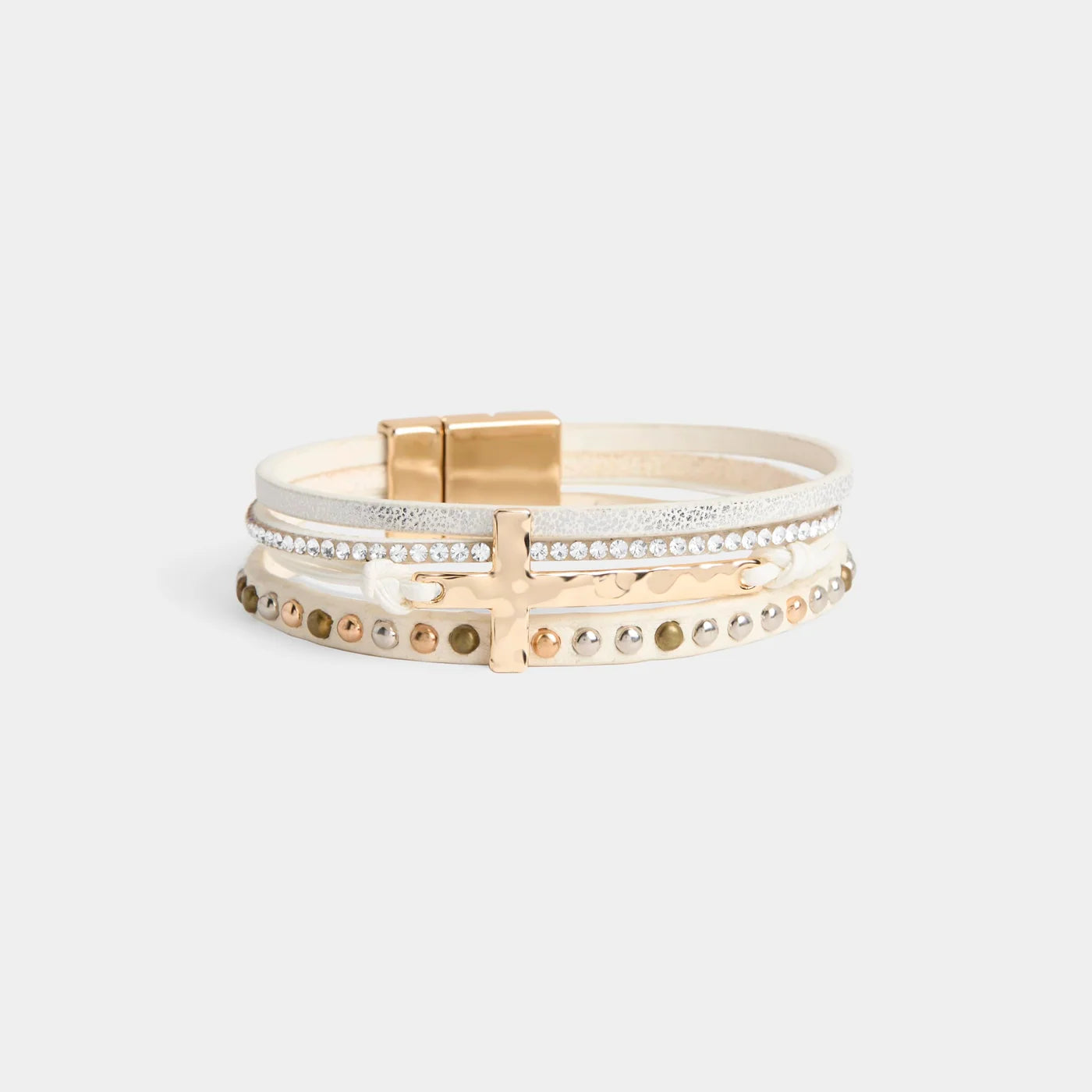 Coco + Carmen Halleluiah Magnetic Winter White Bracelet 2645320B