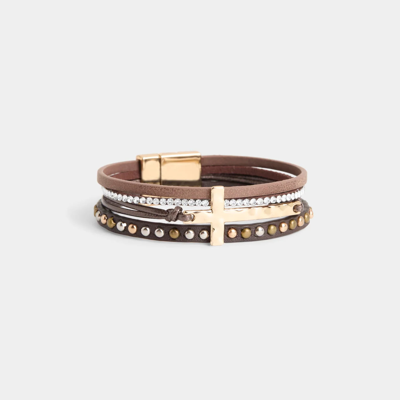 Coco + Carmen Hallelujah Magnetic Brown Bracelet 2645320C