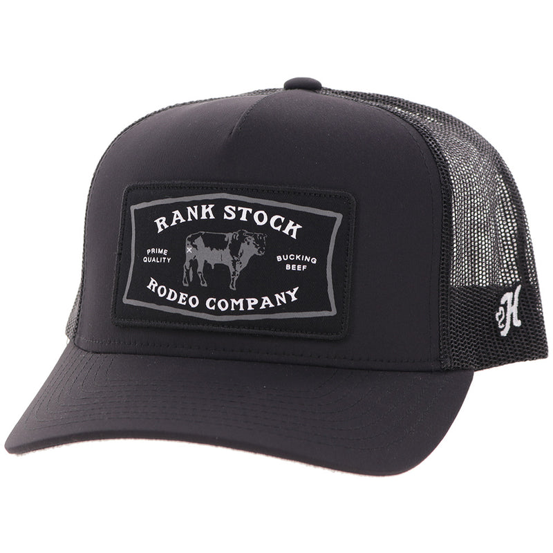 Hooey Rank Stock Black Ball Cap-2661T-BK